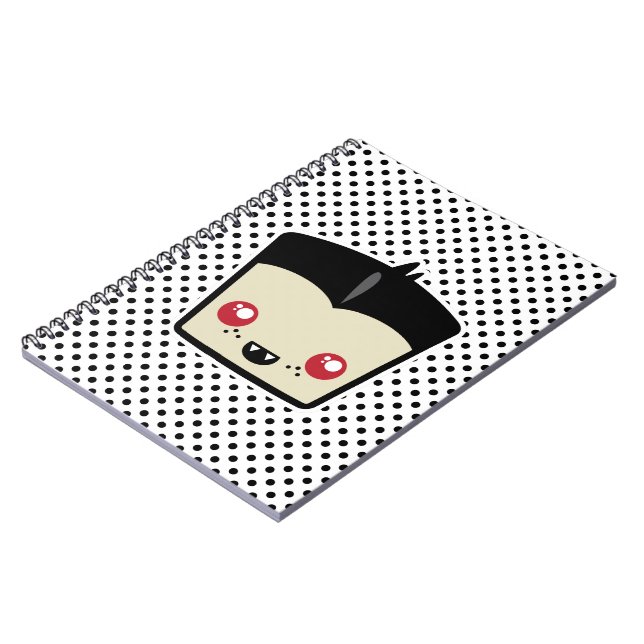 Kawaii Dracula-Notebook Notizblock (Linke Seite)