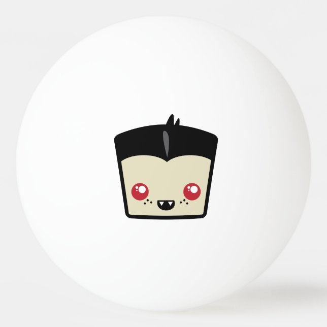 Kawaii Dracula Ping Pong Balls Tischtennisball (Rückseite)