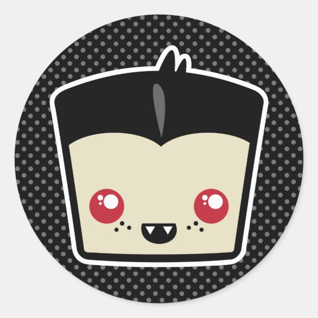 Kawaii Dracula Stickers (Vorderseite)