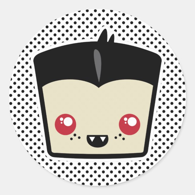 Kawaii Dracula Stickers (Vorderseite)