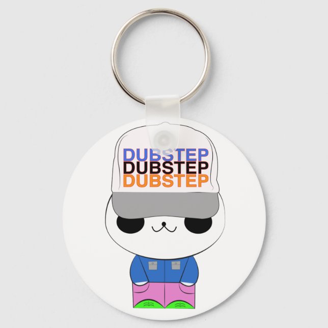 Kawaii dubstep Panda Schlüsselanhänger (Vorderseite)