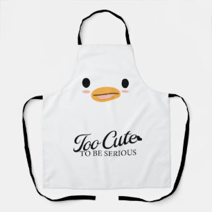 Kawaii Duck Tongue "Zu niedlich, um schwerwiegend Schürze