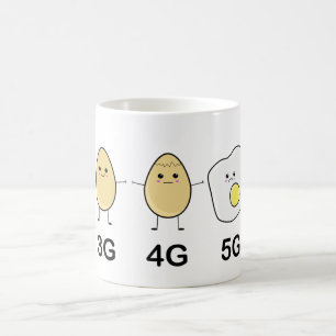 Kawaii Egg bekommt 5G Tower Radiation Kaffeetasse