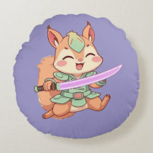 Kawaii Eichhörnchen Samurai.