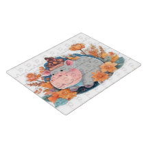 Kawaii eine kleine Hippo-Babydusche