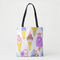 Kawaii Eis, niedlich, nahtlos.