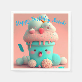 Kawaii-Eis Serviette