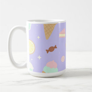Kawaii-Eis-Süßigkeiten-Muster Kaffeetasse