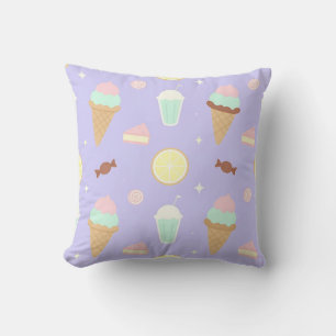 Kawaii-Eis-Süßigkeiten-Muster Kissen