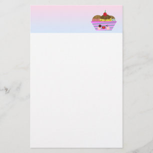 Kawaii Eisbecher Geschmacksrichtungen Lecker Briefpapier