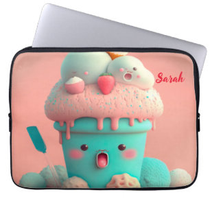 Kawaii-Eisbecher Laptopschutzhülle