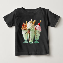 Kawaii Eiscreme-Trio Süße Dessert-Charaktere Baby T-shirt