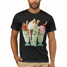 Kawaii Eiscreme-Trio Süße Dessertfiguren