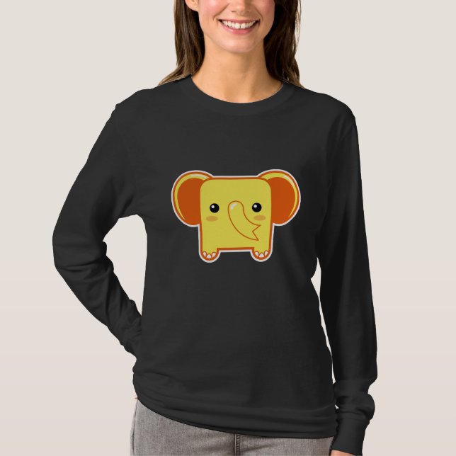 Kawaii Elefant T-Shirt (Vorderseite)