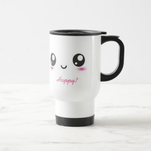 Kawaii Emoji Reisebecher