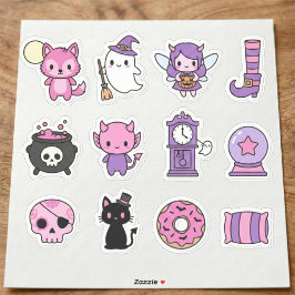 Kawaii Enchanted Pastel Haunts Sticker Collection
