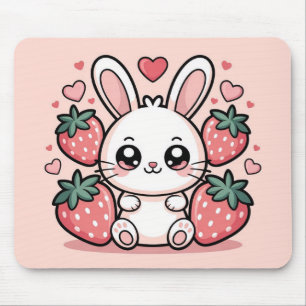 Kawaii Erdbeerbunny-Mauspad Mousepad