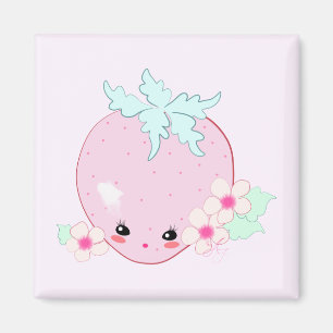 Kawaii Erdbeere Magnet