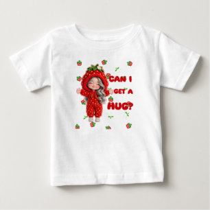 Kawaii Erdbeeren-Outfit "Kann ich ein Knuddeln bek Baby T-shirt