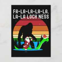 Kawaii Fa La La La Loch Ness Santa Alien Bigfooted