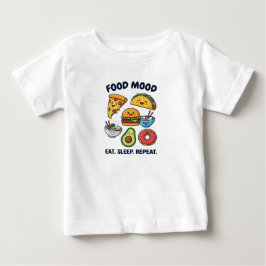 Kawaii Fast Food Mood Patterns Baby T-shirt