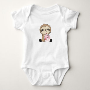 Kawaii Fault Retro Japanische Erdbeere Milkshake Baby Strampler
