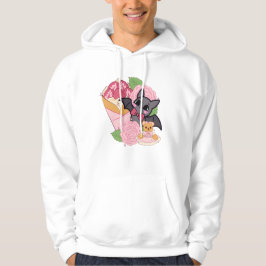 Kawaii-Fledermaus, Erdbeer-Crêpe und Teddybär Hoodie