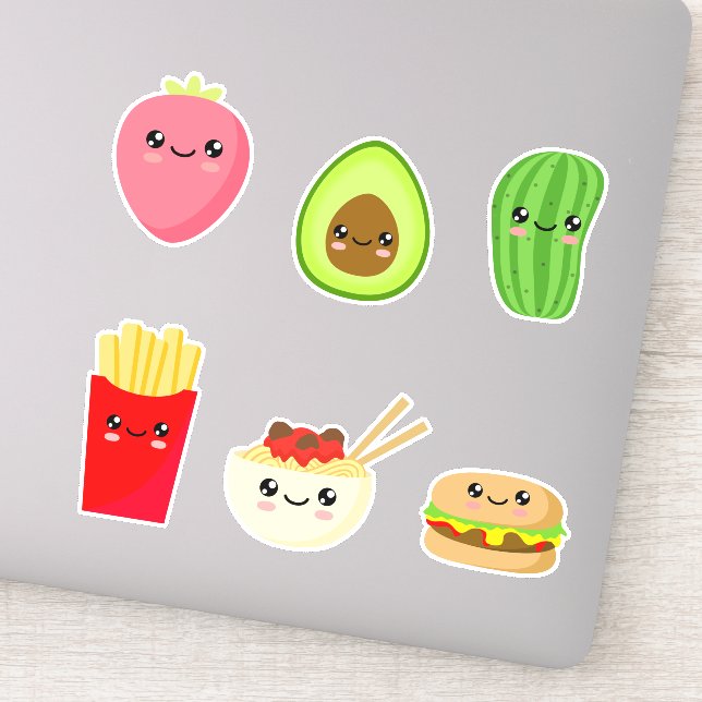 Kawaii food 01 aufkleber (Detail)