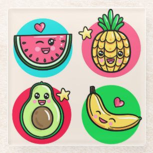 Kawaii Food Glasuntersetzer