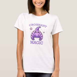 Kawaii Food: Niedliche Croissants Kunst T-Shirt
