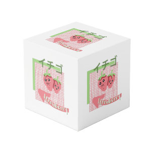 kawaii food- niedliche Strowberry, rosa, grün Würfel