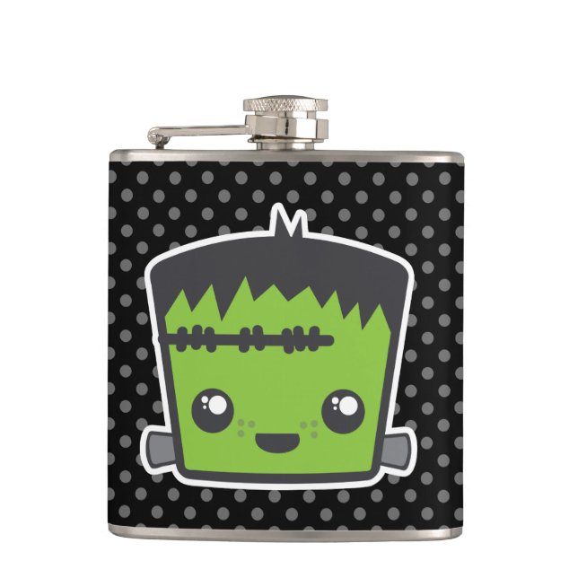 Kawaii Frankenstein Flask Flachmann (Vorderseite)