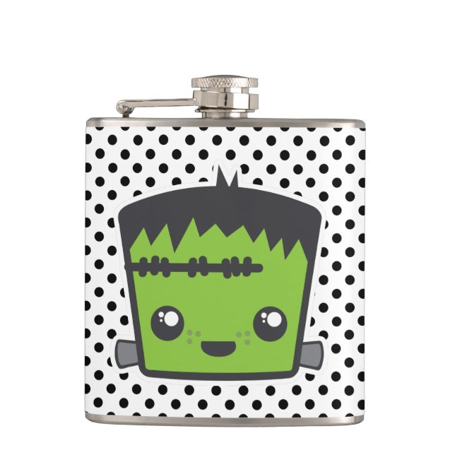 Kawaii Frankenstein Flask Flachmann (Vorderseite)