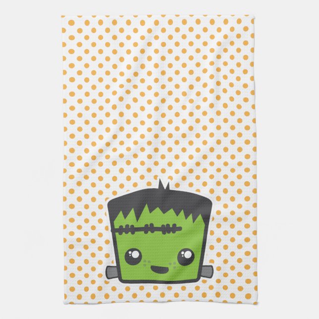 Kawaii Frankenstein Kitchen Handtuch (Vertikal)