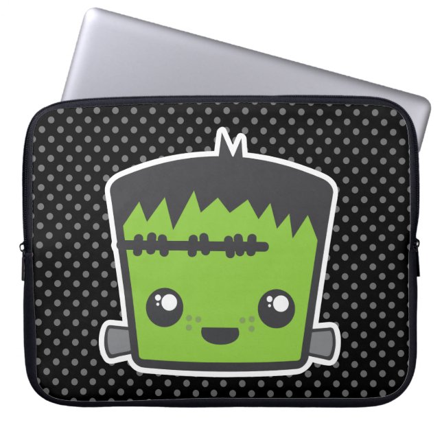 Kawaii Frankenstein Laptop Sleeve (Vorderseite)