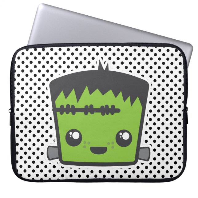 Kawaii Frankenstein Laptop Sleeve (Vorderseite)