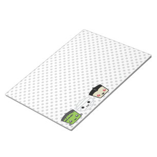Kawaii Frankenstein Mummy Dracula Notepad Notizblock