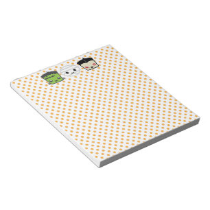 Kawaii Frankenstein Mummy Dracula Notepad Notizblock