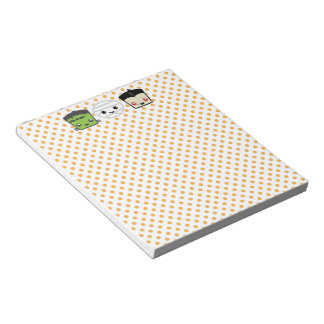 Kawaii Frankenstein Mummy Dracula Notepad Notizblock
