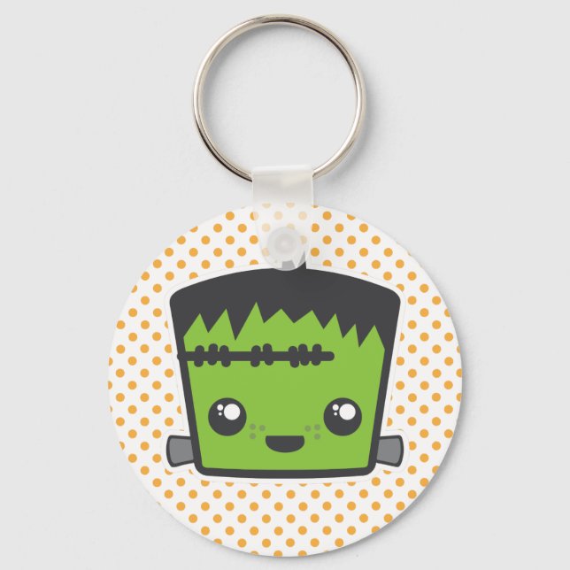 Kawaii Frankenstein Schlüsselanhänger (Vorderseite)