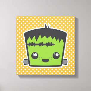 Kawaii Frankenstein Toile enveloppée