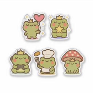 Kawaii Frog Sticke Aufkleber