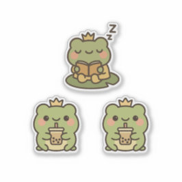 Kawaii Frog Sticke Aufkleber