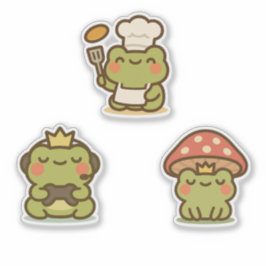 Kawaii Frog Sticke Aufkleber