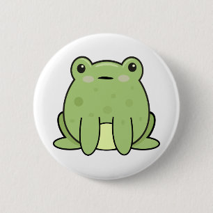 Kawaii Frog, Toad Button