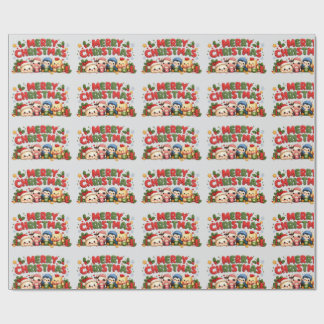 Kawaii Frohe Weihnachten Geschenkpapier