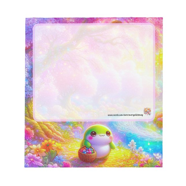 Kawaii Frosch Notizblock (Vorderseite)