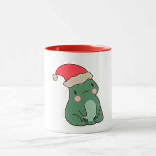 Kawaii-Frosch-Weihnachtsgeschenkidee Tasse