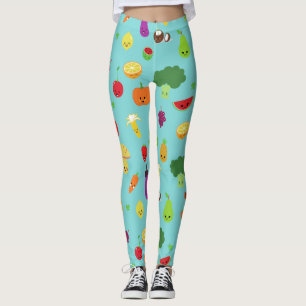 Kawaii Fruchtklee Kleeblatt niedlich vegan Leggings