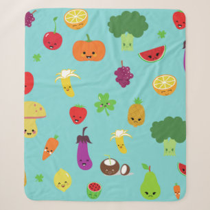 Kawaii Fruchtklee Kleeblatt niedlich vegan Sherpadecke